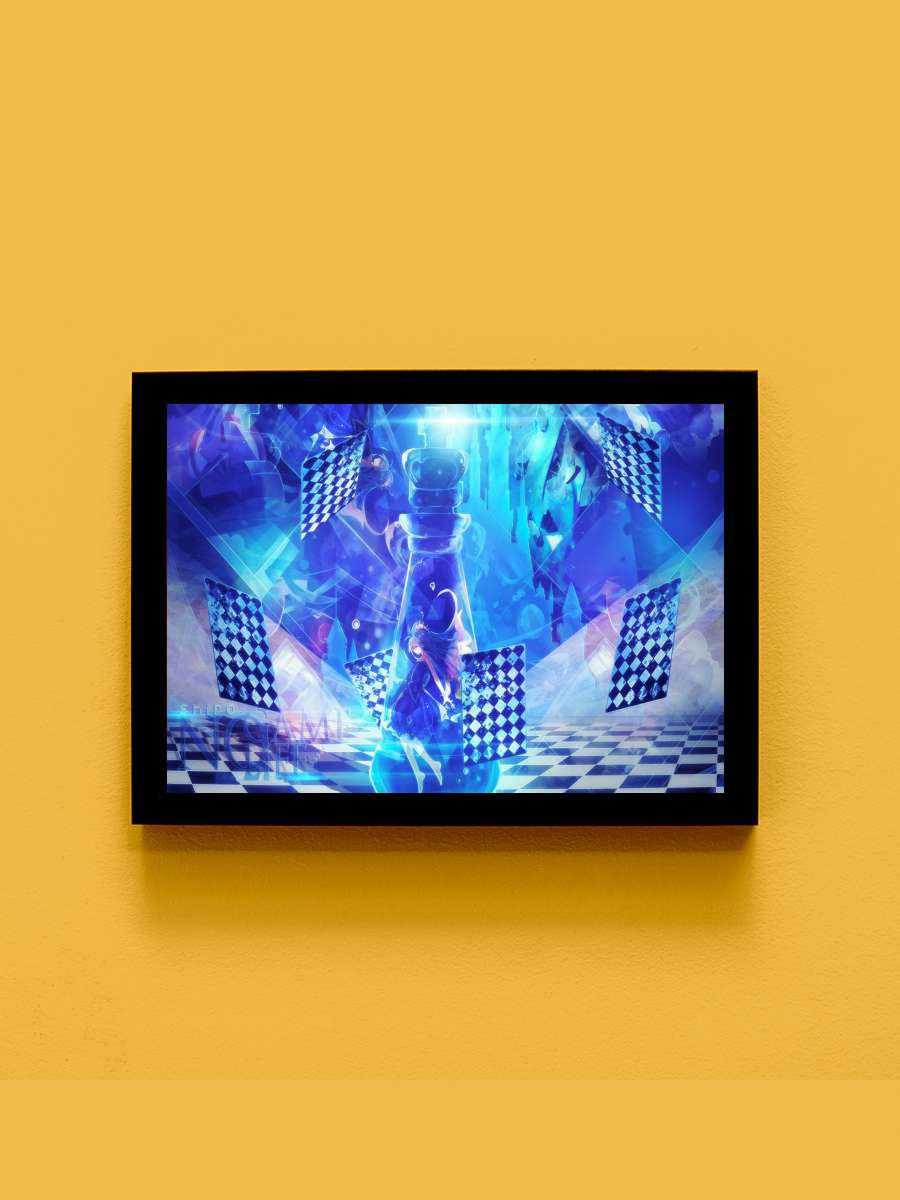 No Game No Life Anime Tablo Siyah Çerçeveli Yüksek Kalite Anime Duvar Poster Tablo - En İyi Fiyatlarla