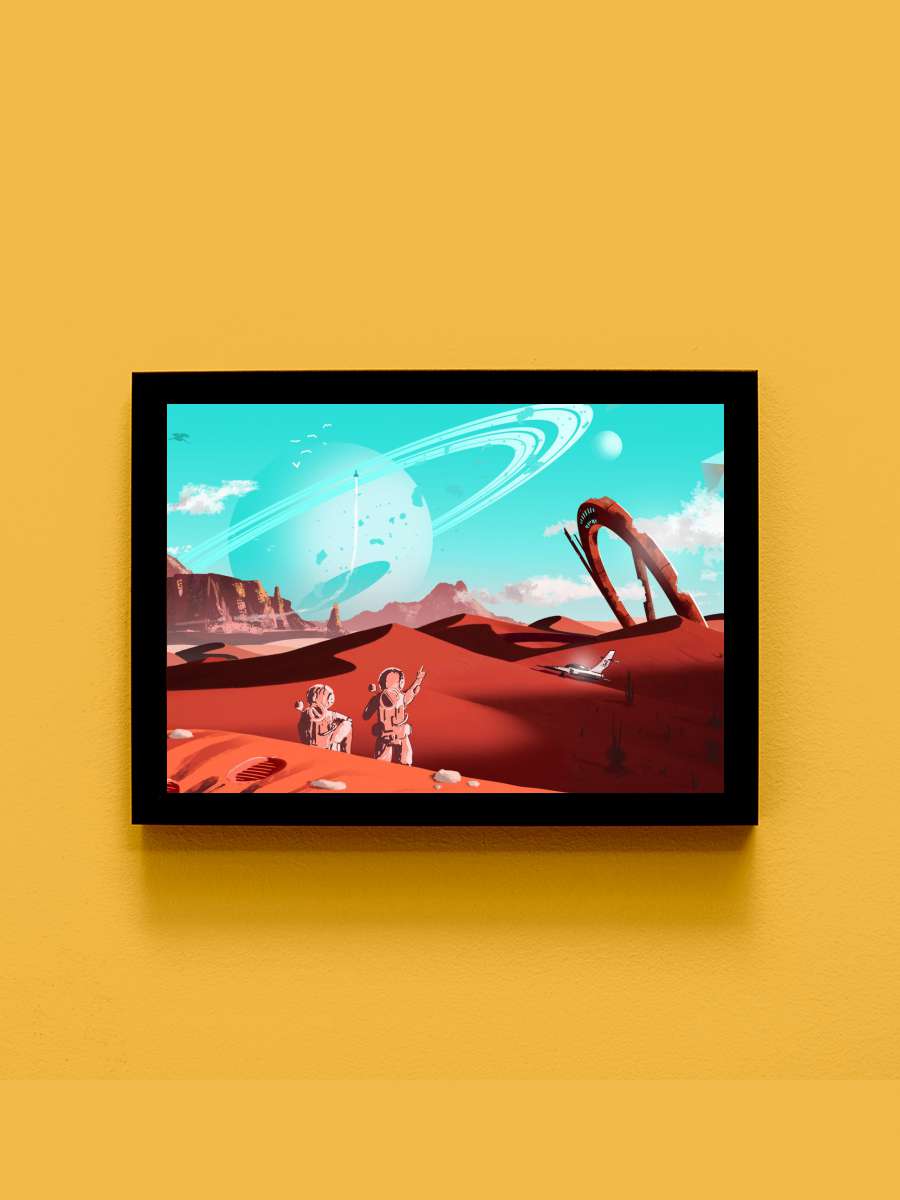 No Mans Sky Anime Tablo Siyah Çerçeveli Yüksek Kalite Anime Duvar Poster Tablo - En İyi Fiyatlarla
