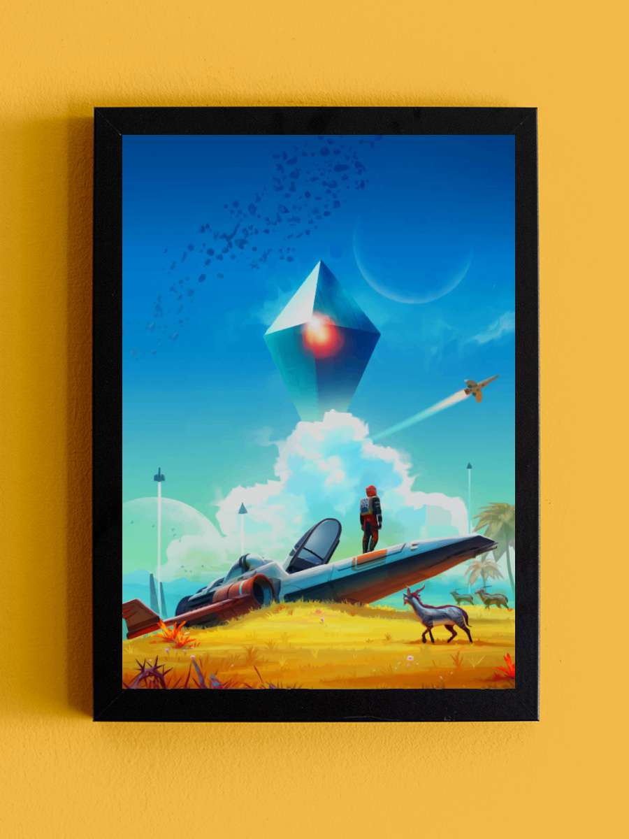 No Mans Sky Anime Tablo Siyah Çerçeveli Yüksek Kalite Anime Duvar Poster Tablo - En İyi Fiyatlarla