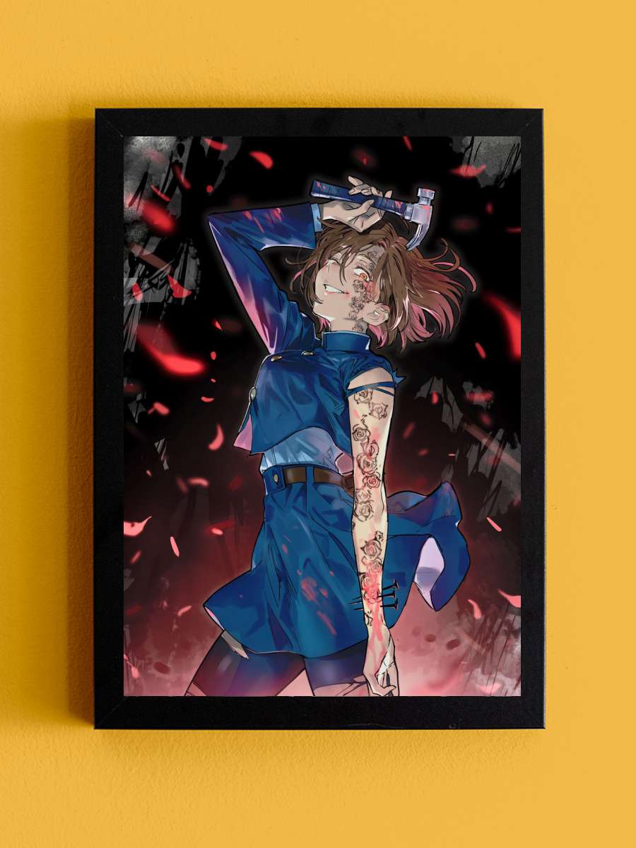 nobara jujutsu kaisen Anime Tablo Siyah Çerçeveli Yüksek Kalite Anime Duvar Poster Tablo - En İyi Fiyatlarla
