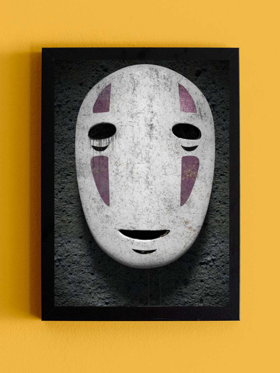 Noface Mask Anime Tablo Siyah Çerçeveli Yüksek Kalite Anime Duvar Poster Tablo - En İyi Fiyatlarla