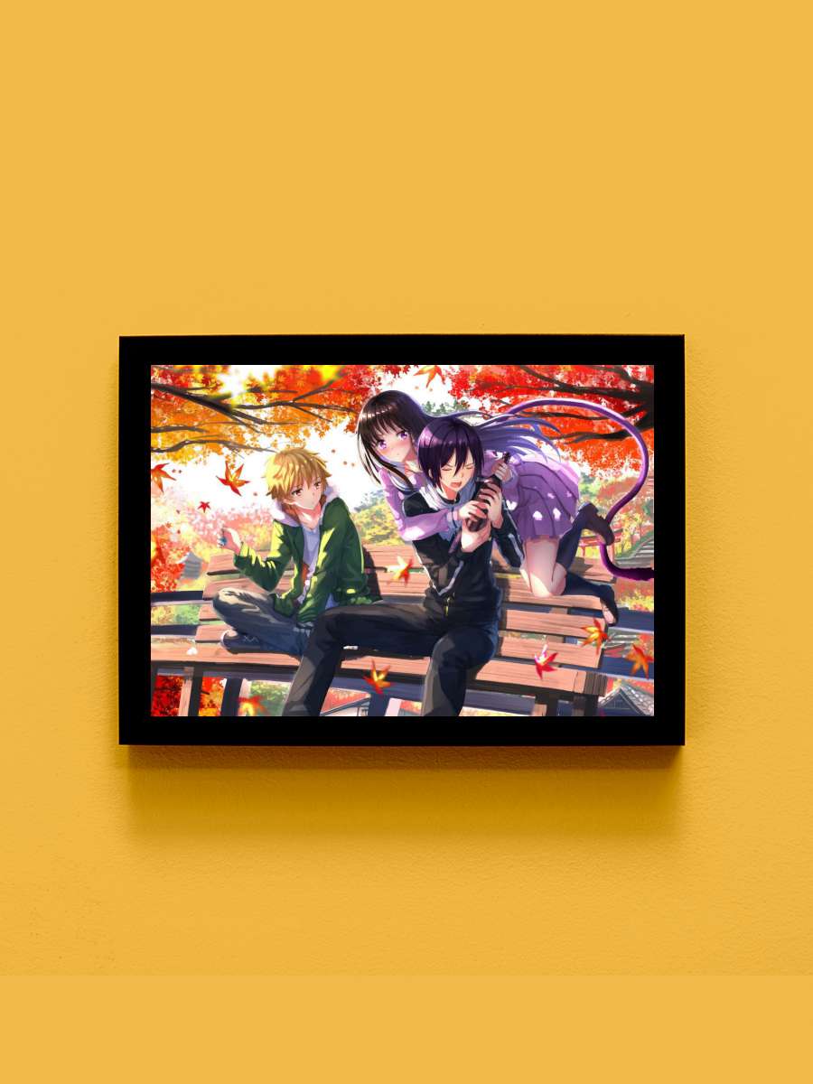 noragami Anime Tablo Siyah Çerçeveli Yüksek Kalite Anime Duvar Poster Tablo - En İyi Fiyatlarla