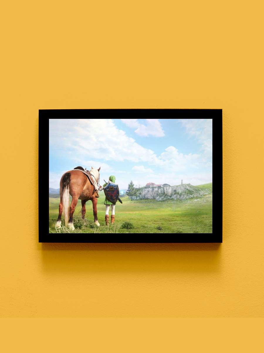 Ocarina Of Time Anime Tablo Siyah Çerçeveli Yüksek Kalite Anime Duvar Poster Tablo - En İyi Fiyatlarla