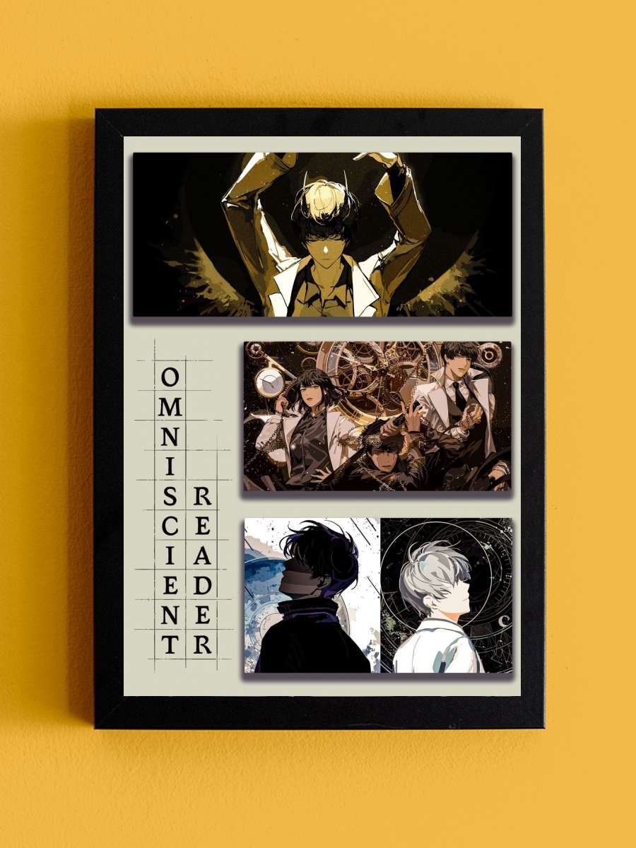 Omniscient Manhwa MIX Anime Tablo Siyah Çerçeveli Yüksek Kalite Anime Duvar Poster Tablo - En İyi Fiyatlarla