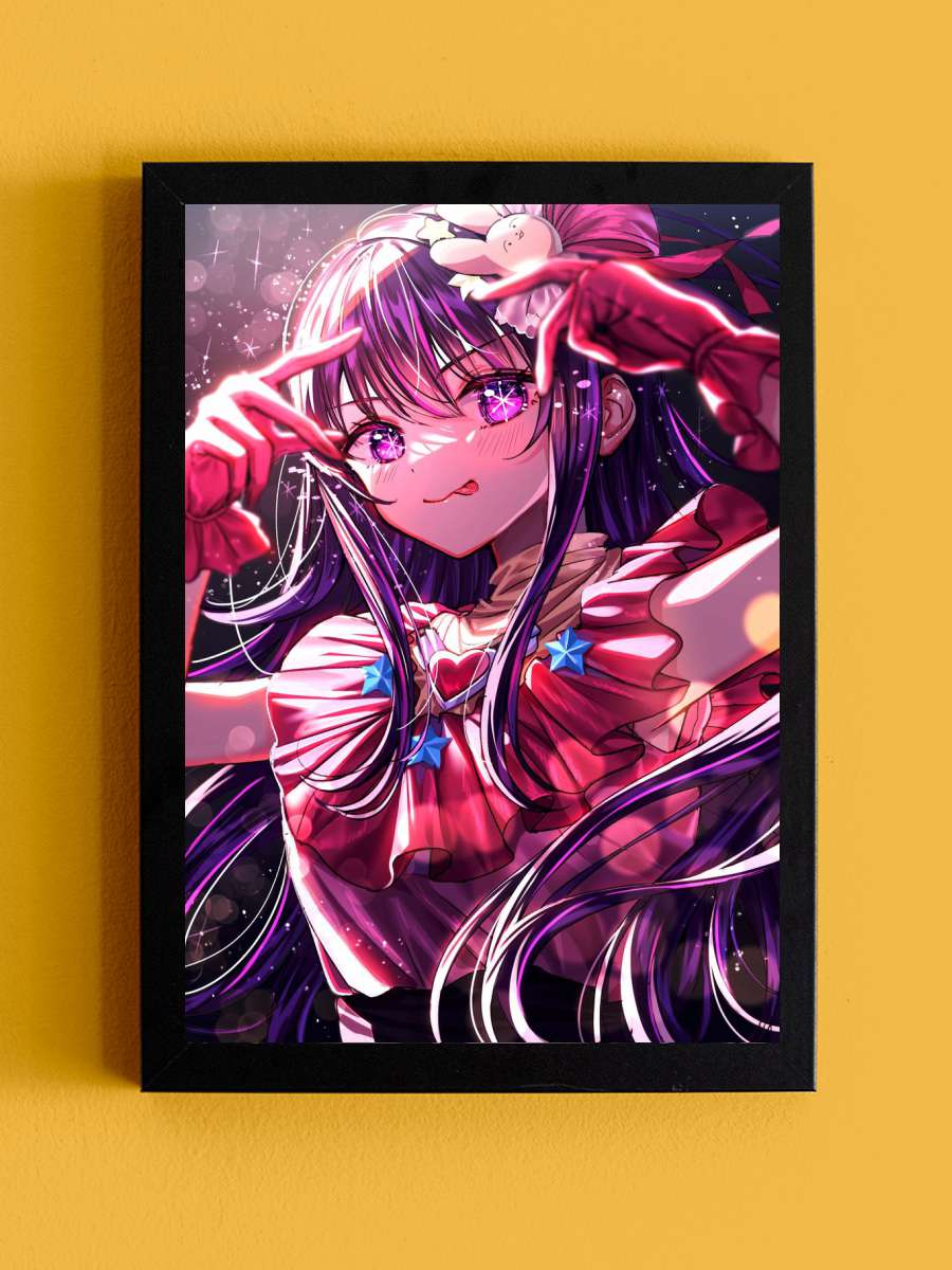 Oshi no Ko Anime Tablo Siyah Çerçeveli Yüksek Kalite Anime Duvar Poster Tablo - En İyi Fiyatlarla