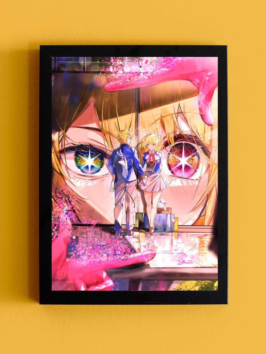 Oshi No Ko Anime Tablo Siyah Çerçeveli Yüksek Kalite Anime Duvar Poster Tablo - En İyi Fiyatlarla