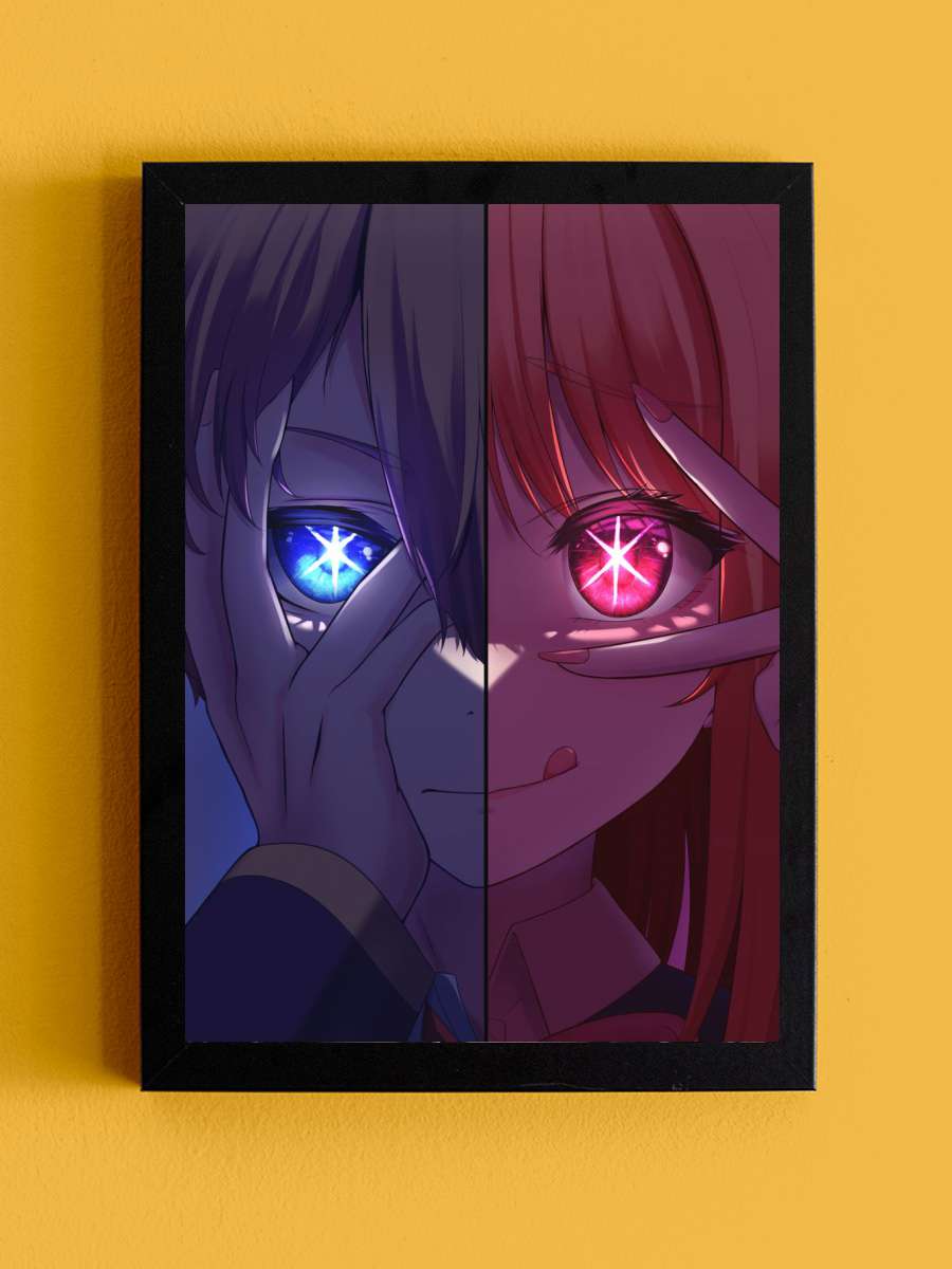 oshinoko Anime Tablo Siyah Çerçeveli Yüksek Kalite Anime Duvar Poster Tablo - En İyi Fiyatlarla