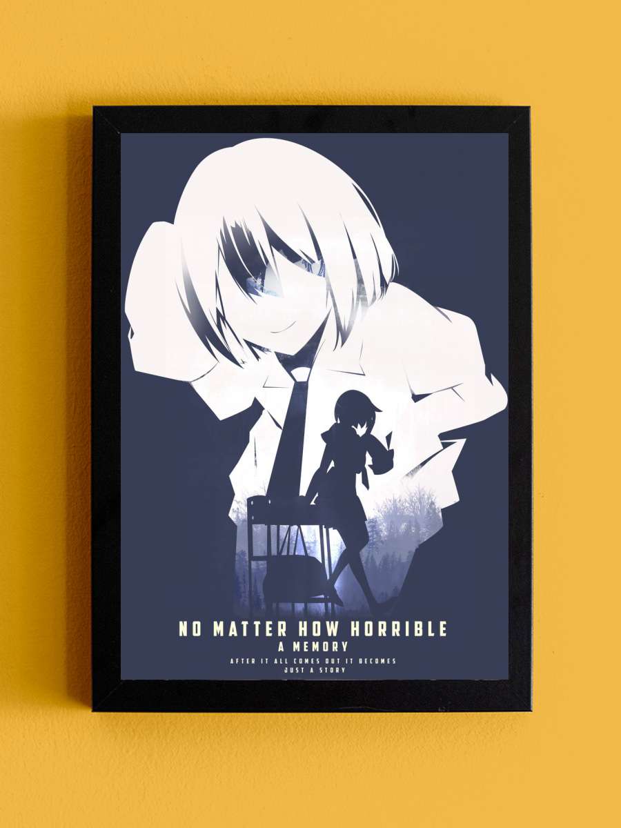 Ougi Oshino Anime Tablo Siyah Çerçeveli Yüksek Kalite Anime Duvar Poster Tablo - En İyi Fiyatlarla