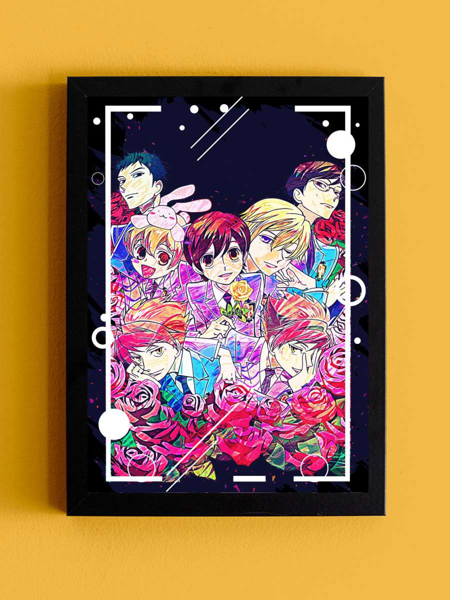 ouran abstract Anime Tablo Siyah Çerçeveli Yüksek Kalite Anime Duvar Poster Tablo - En İyi Fiyatlarla