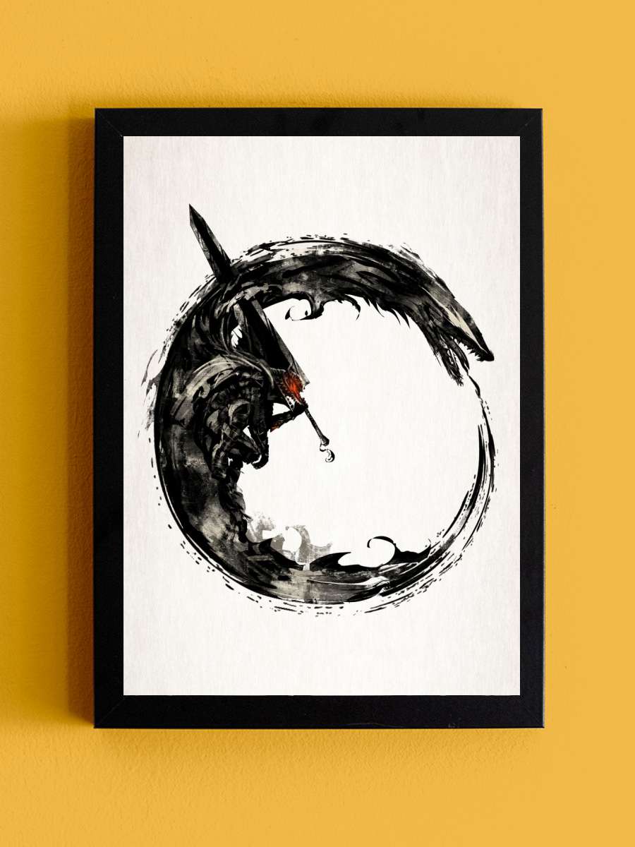 Ouroboros Anime Tablo Siyah Çerçeveli Yüksek Kalite Anime Duvar Poster Tablo - En İyi Fiyatlarla