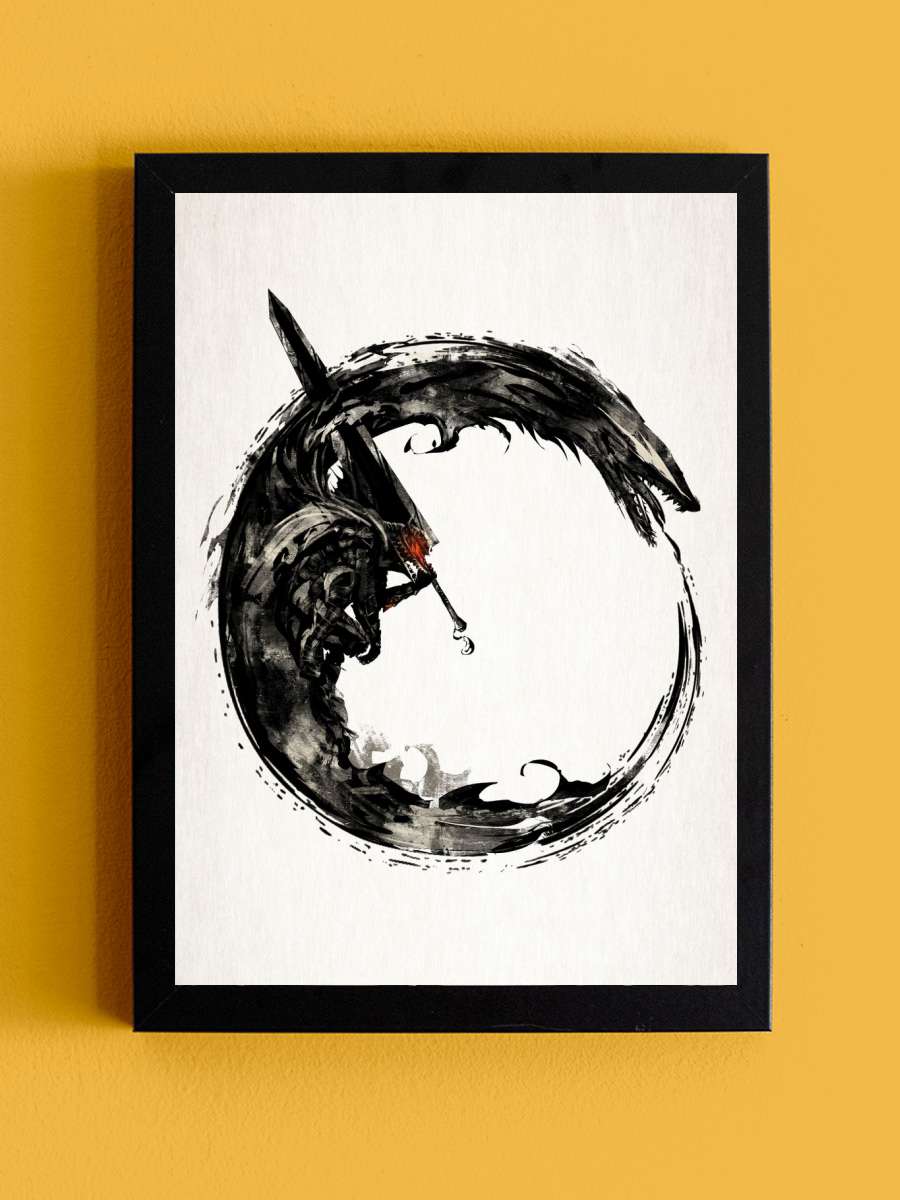 Ouroboros Anime Tablo Siyah Çerçeveli Yüksek Kalite Anime Duvar Poster Tablo - En İyi Fiyatlarla