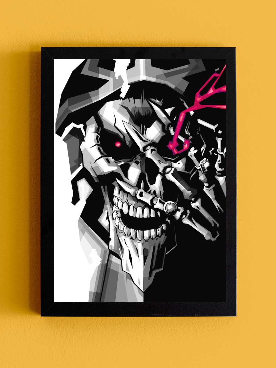 Overlord Ainz Ooal Gown Anime Tablo Siyah Çerçeveli Yüksek Kalite Anime Duvar Poster Tablo - En İyi Fiyatlarla