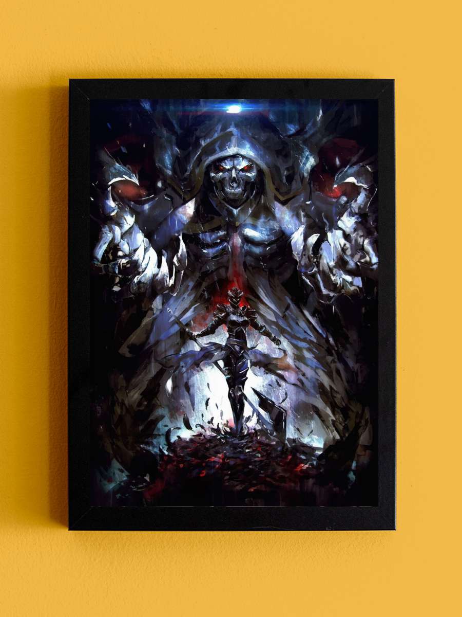 overlord Anime Tablo Siyah Çerçeveli Yüksek Kalite Anime Duvar Poster Tablo - En İyi Fiyatlarla