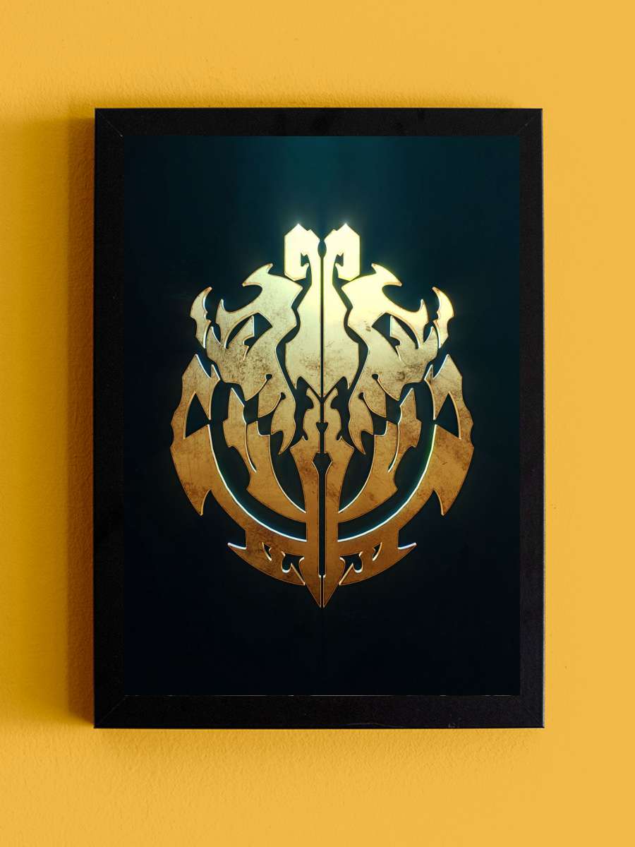 Overlord Anime Tablo Siyah Çerçeveli Yüksek Kalite Anime Duvar Poster Tablo - En İyi Fiyatlarla