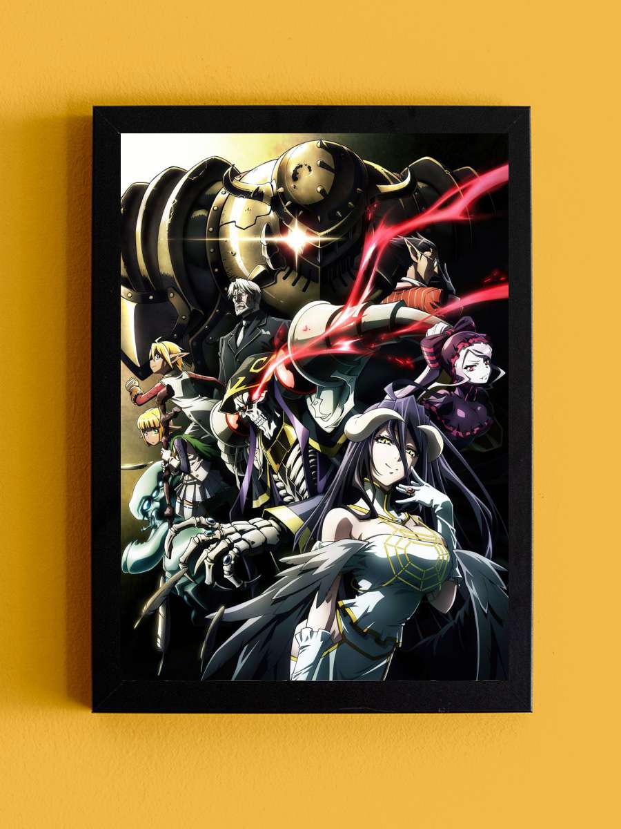 Overlord Anime Tablo Siyah Çerçeveli Yüksek Kalite Anime Duvar Poster Tablo - En İyi Fiyatlarla
