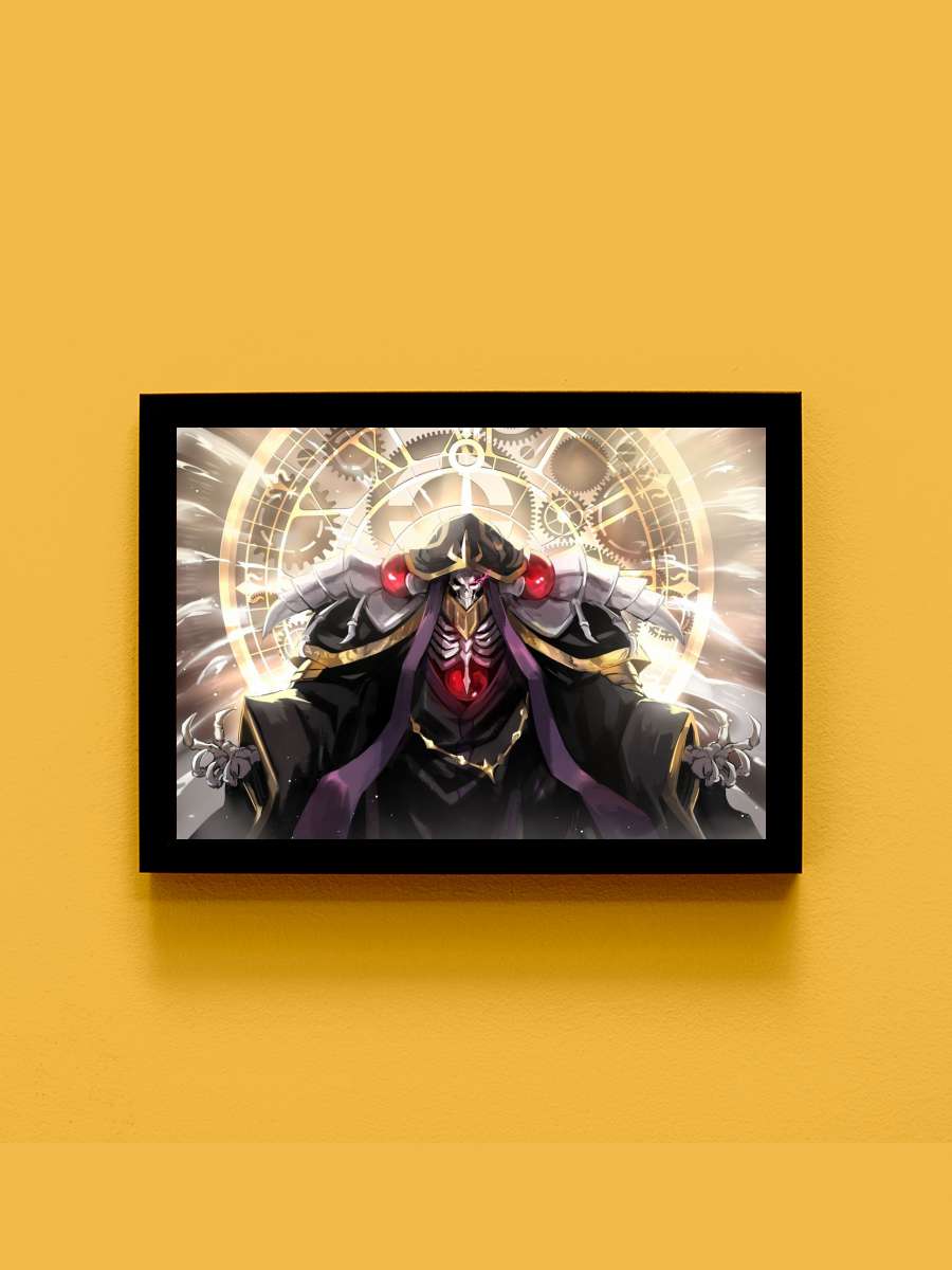 overlord Anime Tablo Siyah Çerçeveli Yüksek Kalite Anime Duvar Poster Tablo - En İyi Fiyatlarla