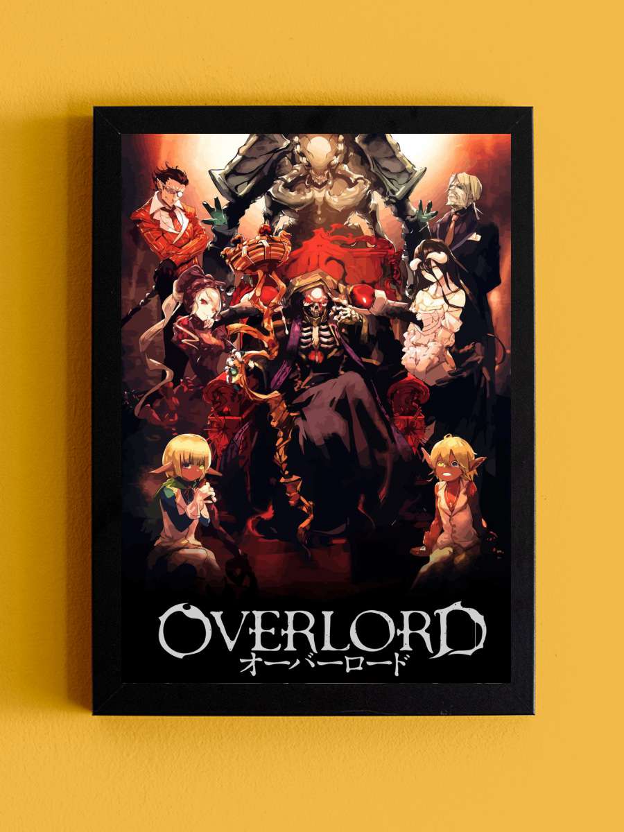 Overlord Anime Tablo Siyah Çerçeveli Yüksek Kalite Anime Duvar Poster Tablo - En İyi Fiyatlarla