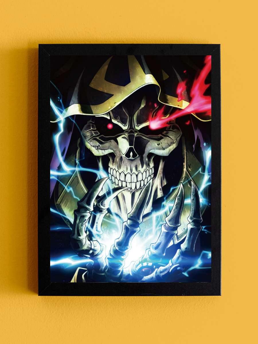overlord Anime Tablo Siyah Çerçeveli Yüksek Kalite Anime Duvar Poster Tablo - En İyi Fiyatlarla
