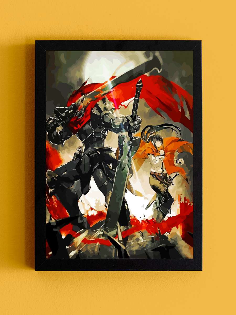 Overlord Anime Tablo Siyah Çerçeveli Yüksek Kalite Anime Duvar Poster Tablo - En İyi Fiyatlarla