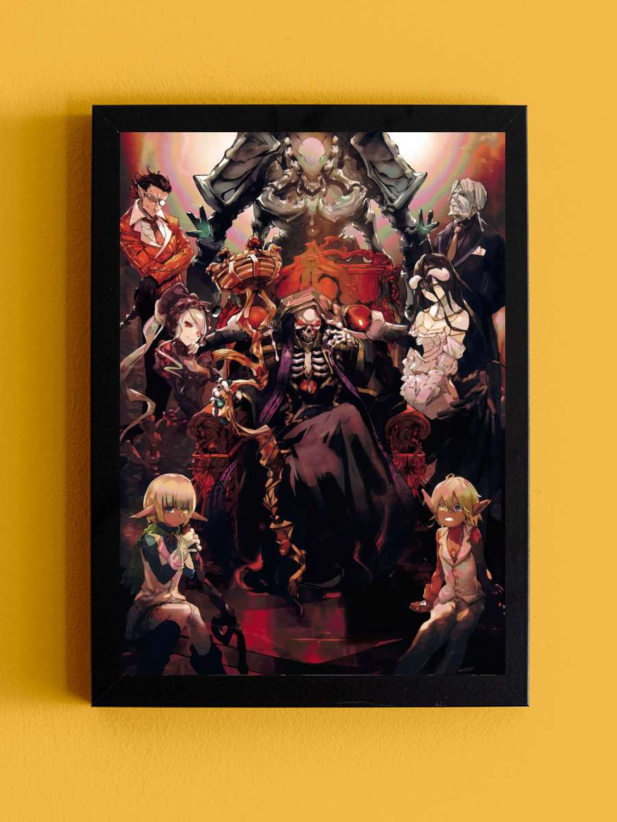 Overlord Anime Tablo Siyah Çerçeveli Yüksek Kalite Anime Duvar Poster Tablo - En İyi Fiyatlarla