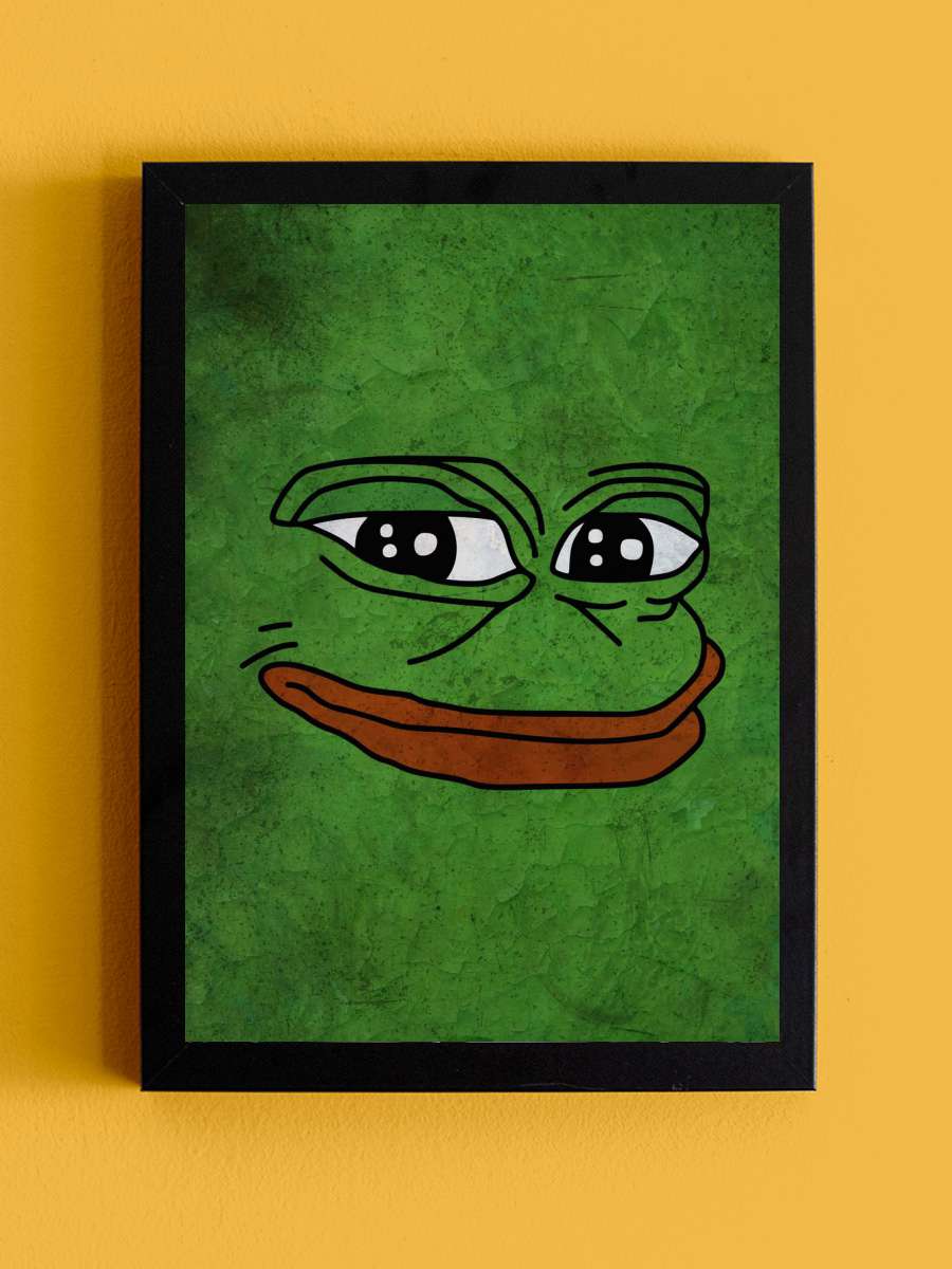 Pepe the Frog Meme Anime Tablo Siyah Çerçeveli Yüksek Kalite Anime Duvar Poster Tablo - En İyi Fiyatlarla