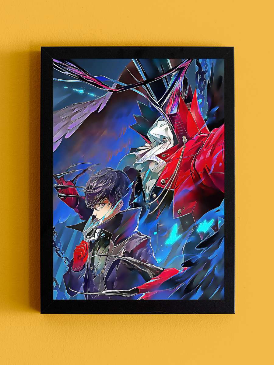 persona 5 Anime Tablo Siyah Çerçeveli Yüksek Kalite Anime Duvar Poster Tablo - En İyi Fiyatlarla