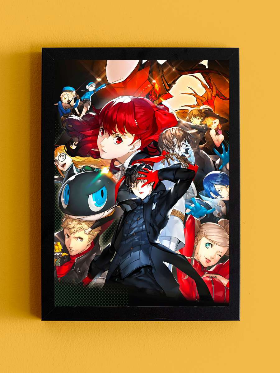 persona 5 royal Anime Tablo Siyah Çerçeveli Yüksek Kalite Anime Duvar Poster Tablo - En İyi Fiyatlarla