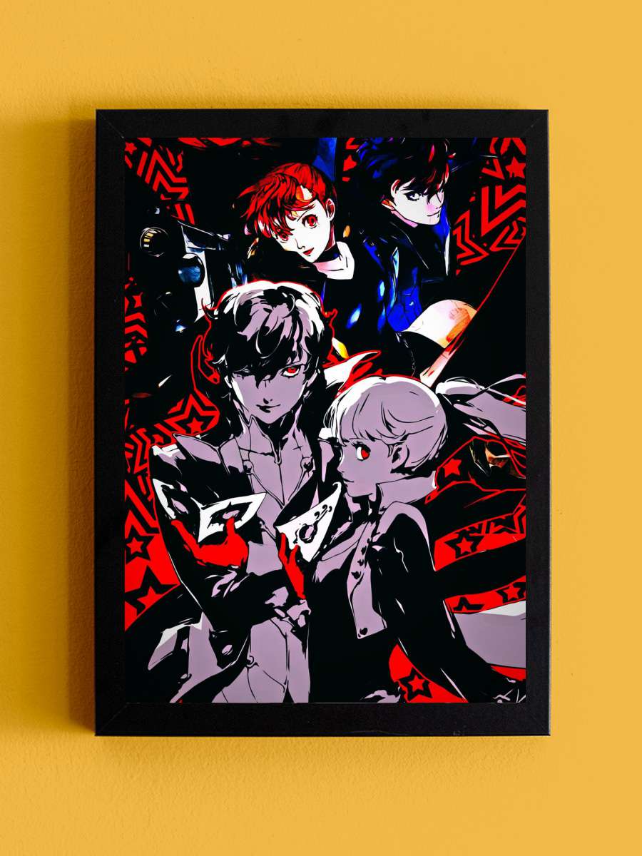 persona 5 royale Anime Tablo Siyah Çerçeveli Yüksek Kalite Anime Duvar Poster Tablo - En İyi Fiyatlarla