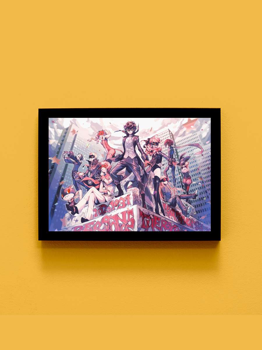 Persona anime Anime Tablo Siyah Çerçeveli Yüksek Kalite Anime Duvar Poster Tablo - En İyi Fiyatlarla