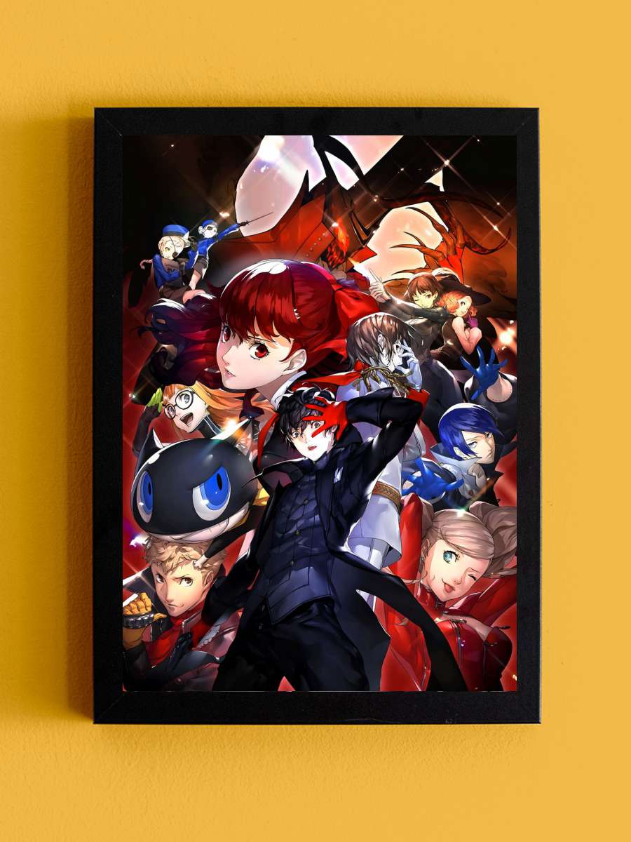 persona Anime Tablo Siyah Çerçeveli Yüksek Kalite Anime Duvar Poster Tablo - En İyi Fiyatlarla