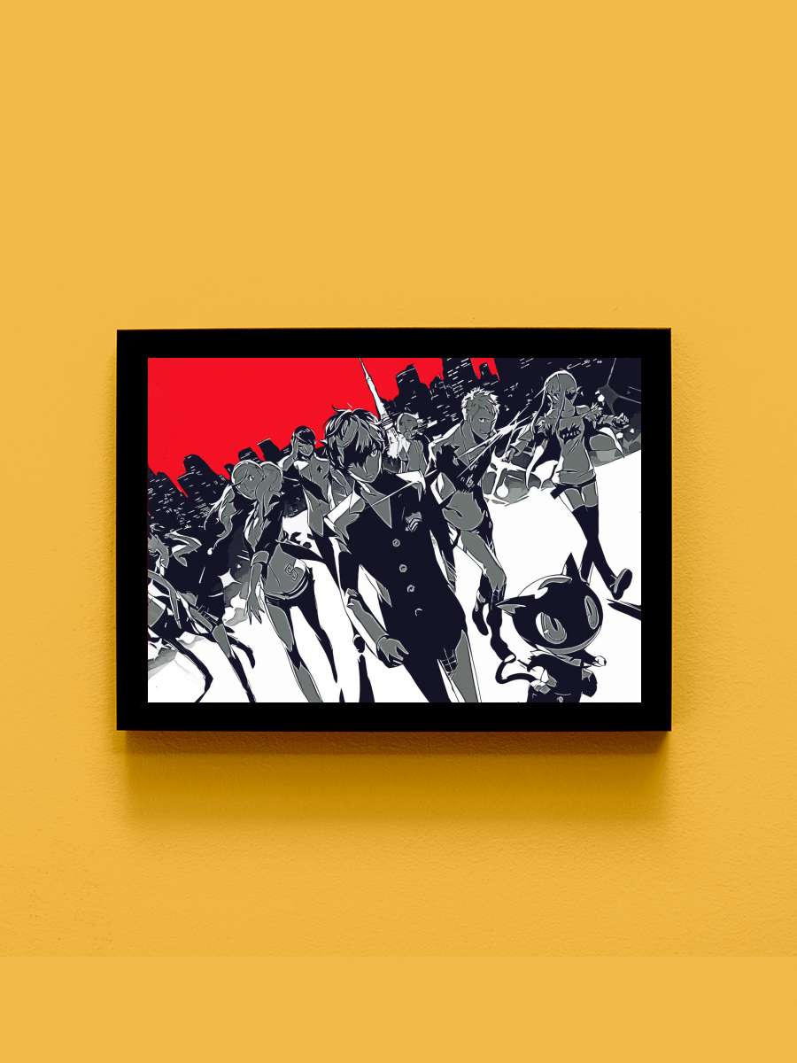 persona Anime Tablo Siyah Çerçeveli Yüksek Kalite Anime Duvar Poster Tablo - En İyi Fiyatlarla