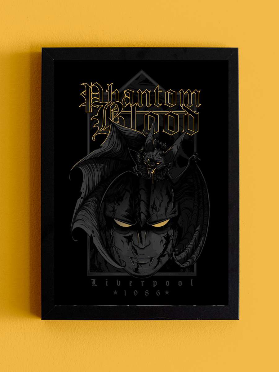 Phantom Blood Anime Tablo Siyah Çerçeveli Yüksek Kalite Anime Duvar Poster Tablo - En İyi Fiyatlarla