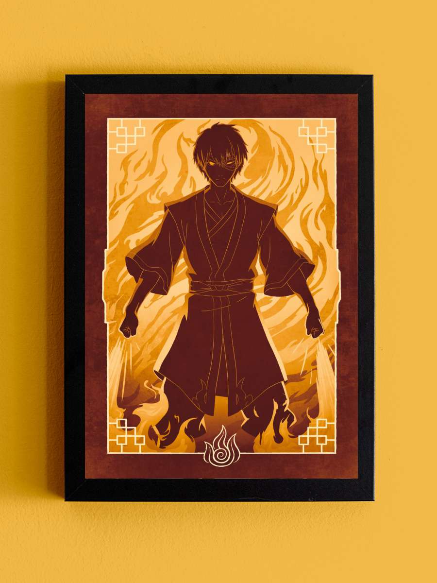 Prince Zuko Fire Nation Anime Tablo Siyah Çerçeveli Yüksek Kalite Anime Duvar Poster Tablo - En İyi Fiyatlarla