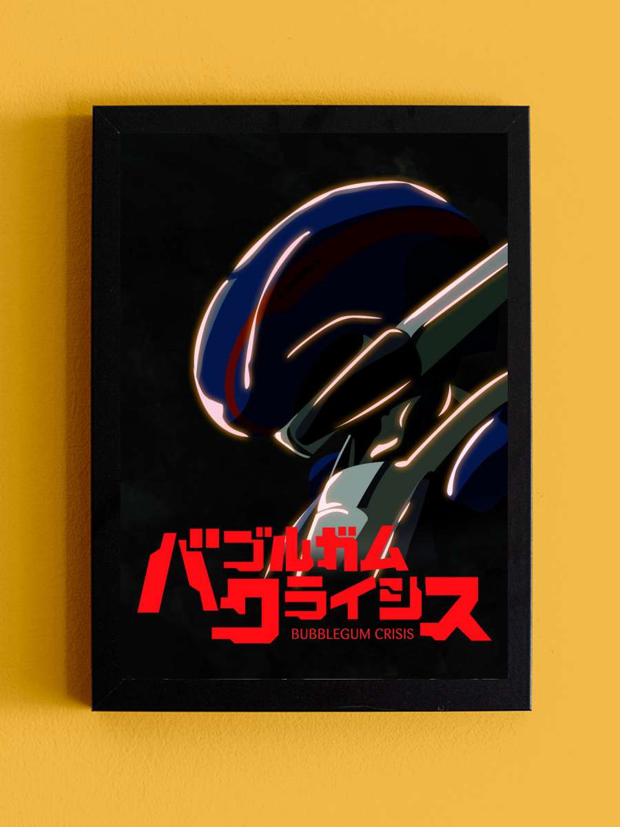 Priss Asagiri ~ Bubblegum Crisis 2032 Anime Tablo Siyah Çerçeveli Yüksek Kalite Anime Duvar Poster Tablo - En İyi Fiyatlarla