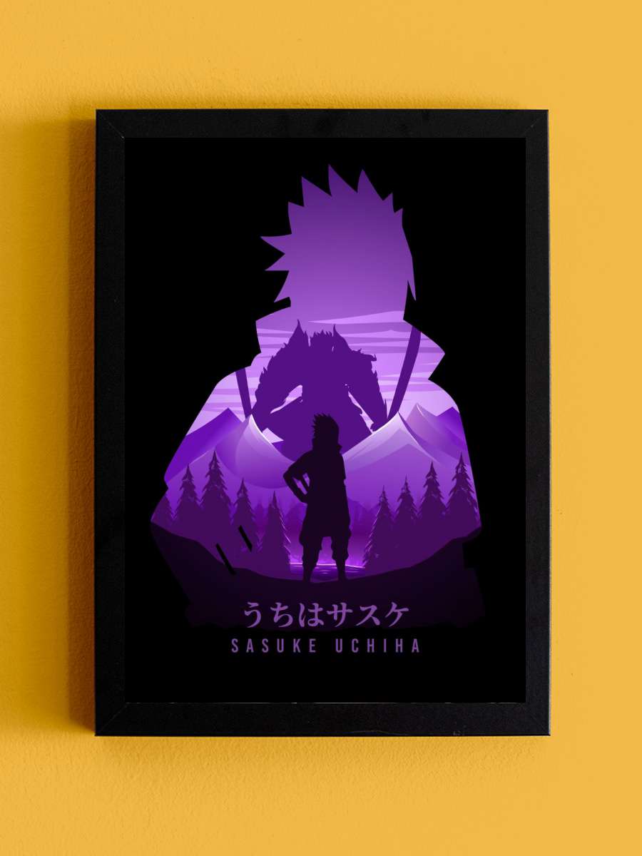 Purple Susanoo Ninja Anime Anime Tablo Siyah Çerçeveli Yüksek Kalite Anime Duvar Poster Tablo - En İyi Fiyatlarla