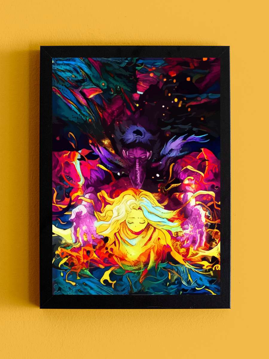 Purple Yang Anime Tablo Siyah Çerçeveli Yüksek Kalite Anime Duvar Poster Tablo - En İyi Fiyatlarla