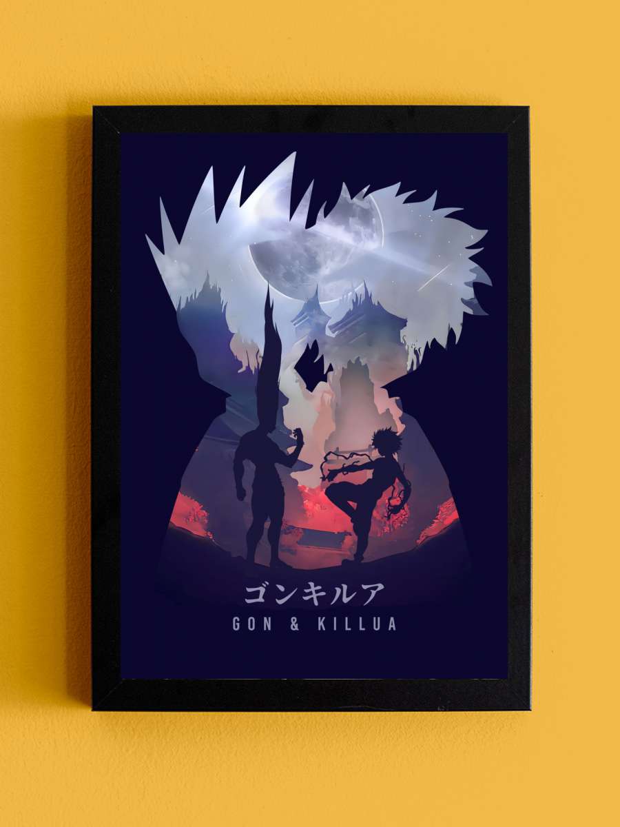 Rage Thunder Hunter Anime Anime Tablo Siyah Çerçeveli Yüksek Kalite Anime Duvar Poster Tablo - En İyi Fiyatlarla