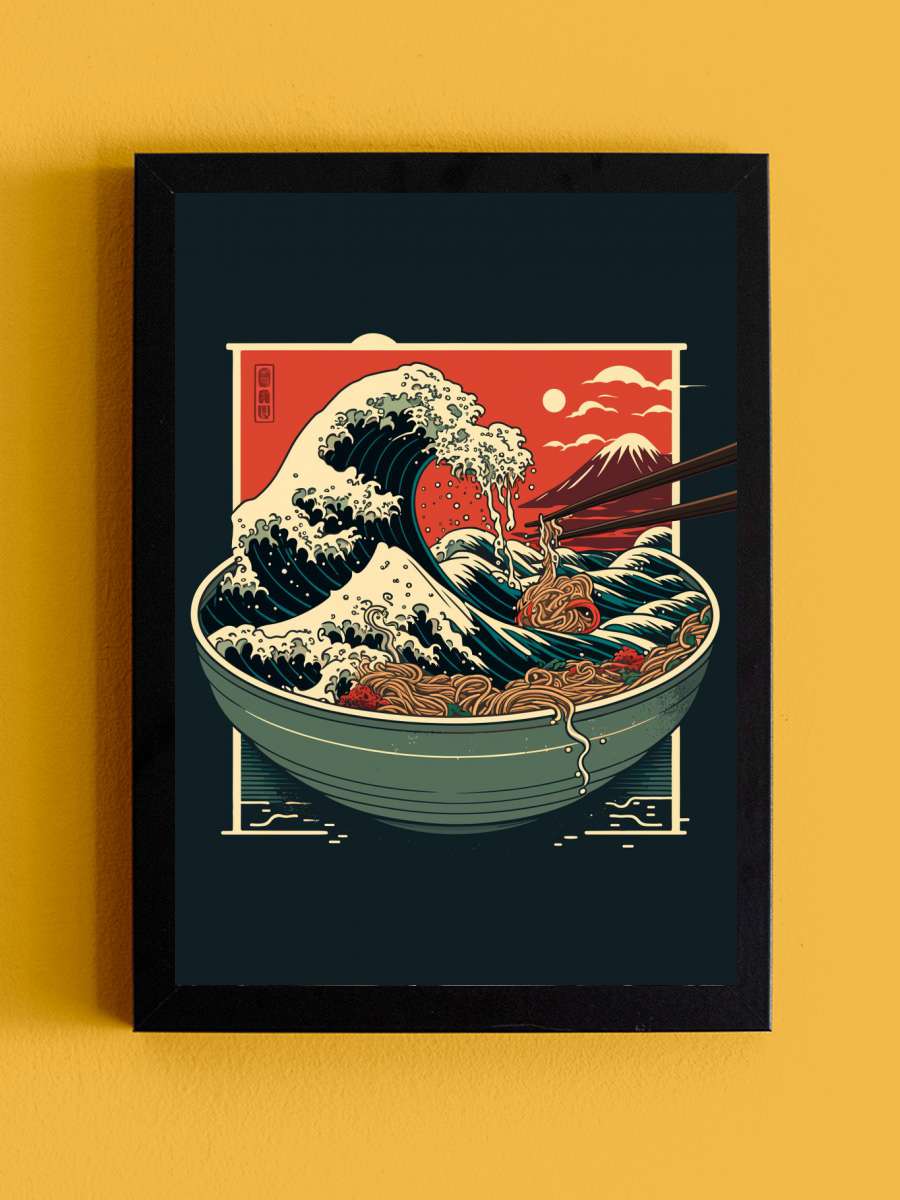 Ramen Art 4 Anime Tablo Siyah Çerçeveli Yüksek Kalite Anime Duvar Poster Tablo - En İyi Fiyatlarla