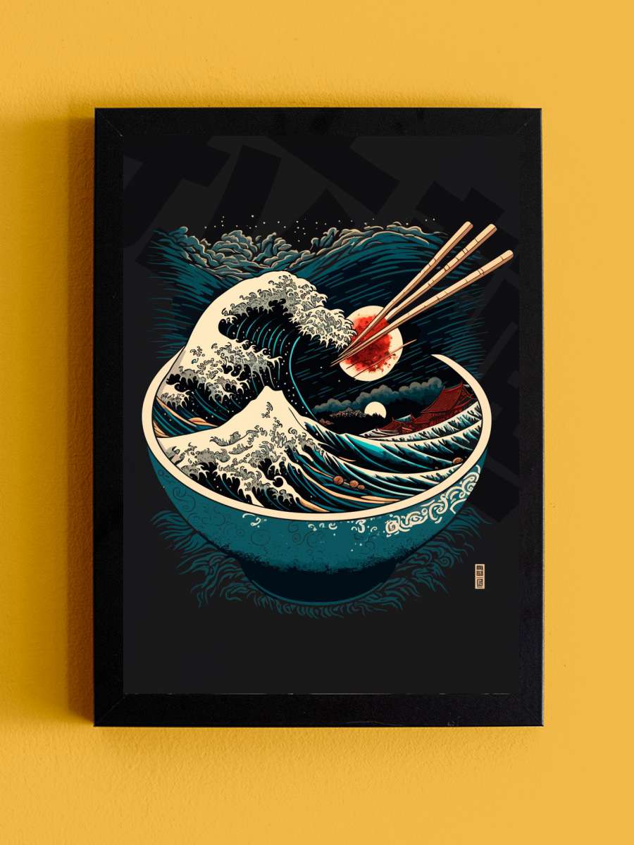 Ramen Art 7 Anime Tablo Siyah Çerçeveli Yüksek Kalite Anime Duvar Poster Tablo - En İyi Fiyatlarla