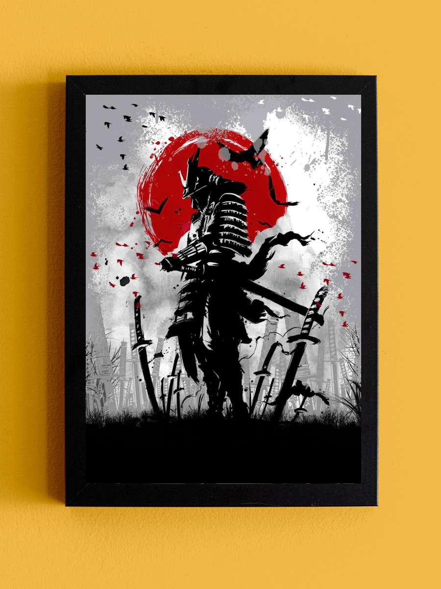 ready to fight samurai Anime Tablo Siyah Çerçeveli Yüksek Kalite Anime Duvar Poster Tablo - En İyi Fiyatlarla