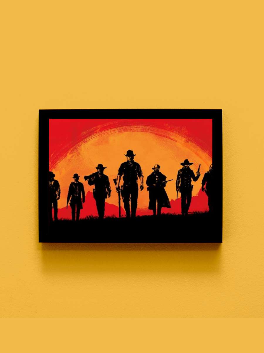 Red Dead Anime Tablo Siyah Çerçeveli Yüksek Kalite Anime Duvar Poster Tablo - En İyi Fiyatlarla