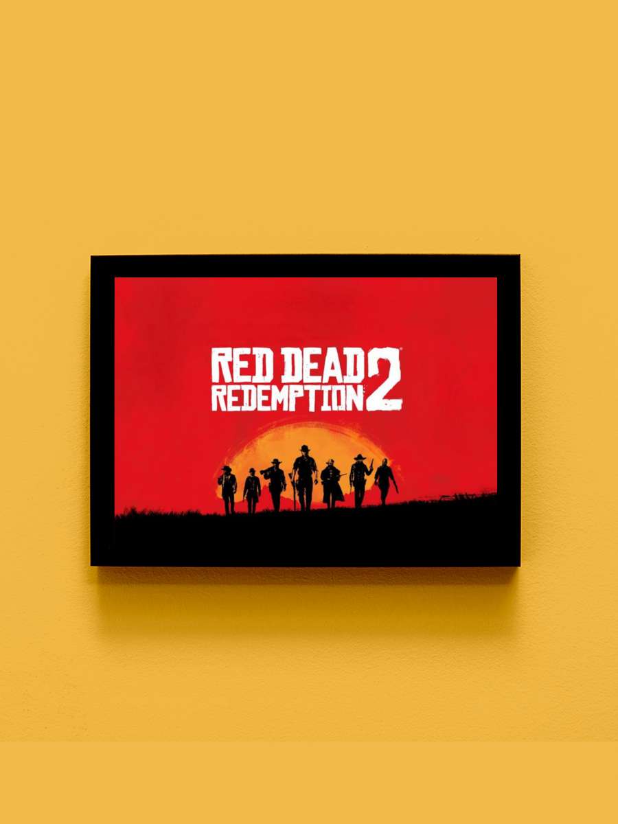 Red Dead Anime Tablo Siyah Çerçeveli Yüksek Kalite Anime Duvar Poster Tablo - En İyi Fiyatlarla