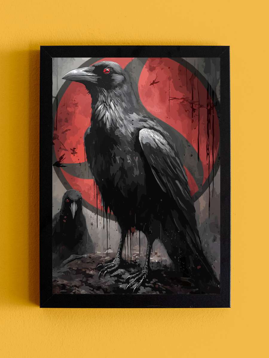 red eyes bird Anime Tablo Siyah Çerçeveli Yüksek Kalite Anime Duvar Poster Tablo - En İyi Fiyatlarla