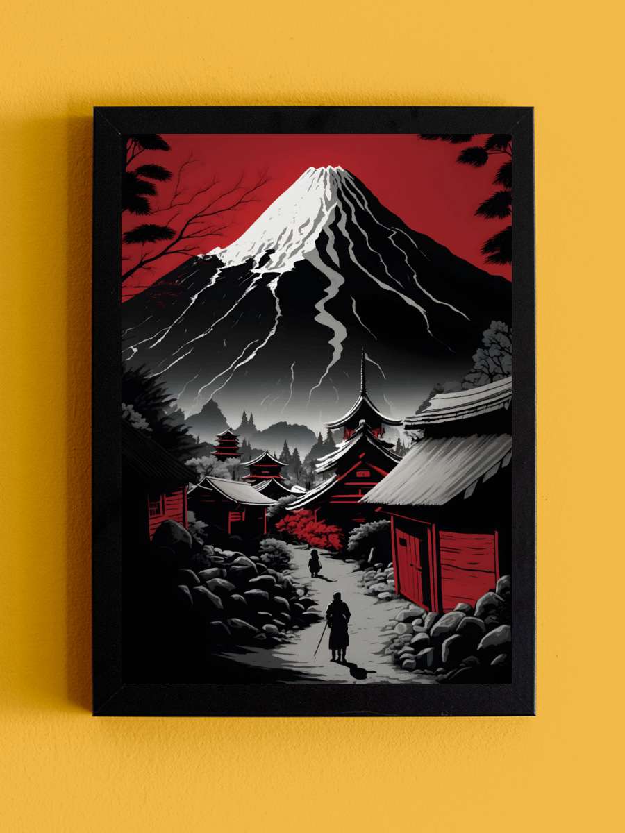 Red mountain Anime Tablo Siyah Çerçeveli Yüksek Kalite Anime Duvar Poster Tablo - En İyi Fiyatlarla