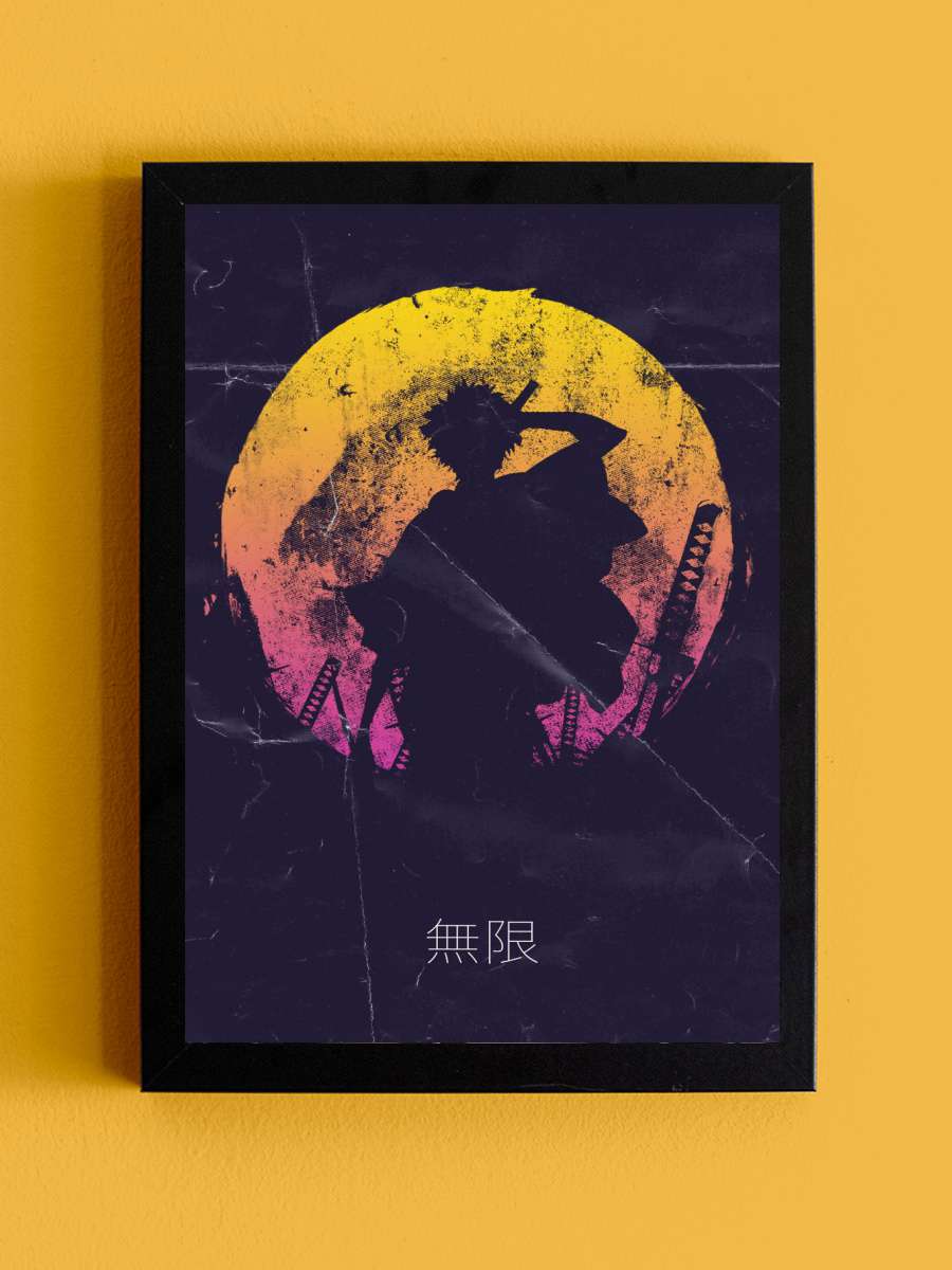 Retro Mugen Anime Tablo Siyah Çerçeveli Yüksek Kalite Anime Duvar Poster Tablo - En İyi Fiyatlarla