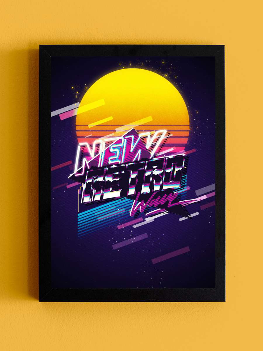 retrowave Anime Tablo Siyah Çerçeveli Yüksek Kalite Anime Duvar Poster Tablo - En İyi Fiyatlarla