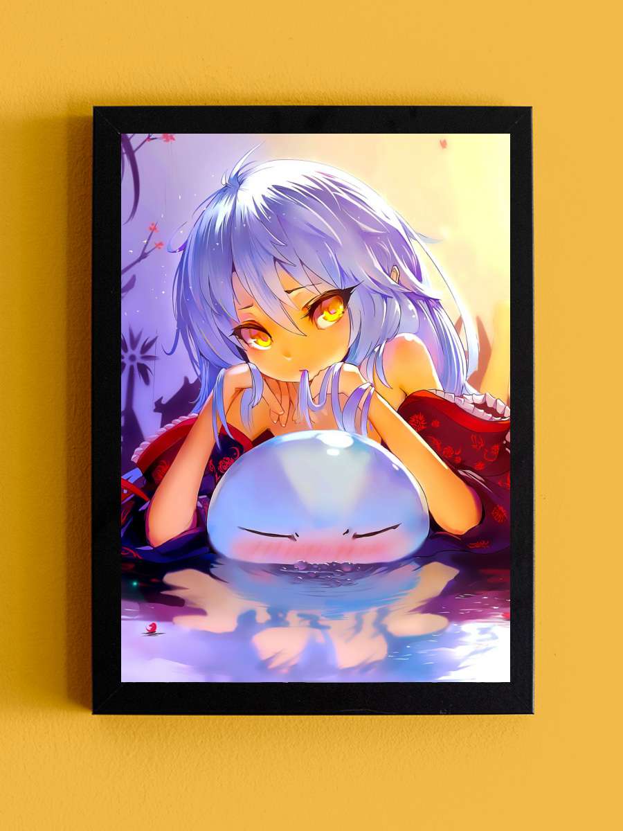 Rimuru Anime Tablo Siyah Çerçeveli Yüksek Kalite Anime Duvar Poster Tablo - En İyi Fiyatlarla
