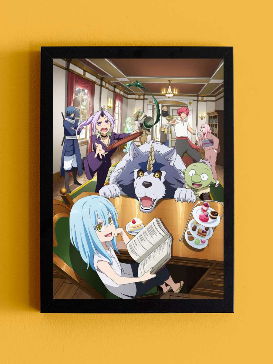 Rimuru Anime Tablo Siyah Çerçeveli Yüksek Kalite Anime Duvar Poster Tablo - En İyi Fiyatlarla