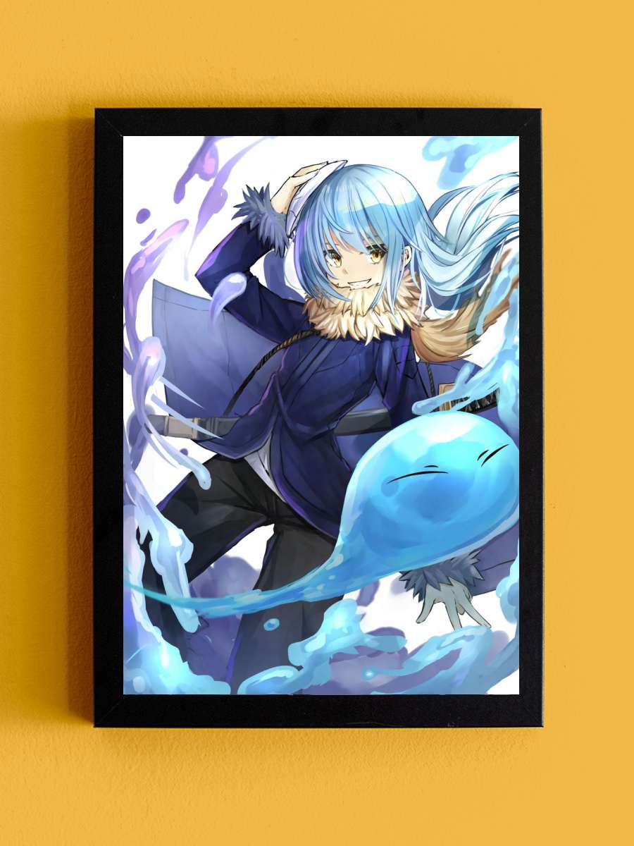 Rimuru Anime Tablo Siyah Çerçeveli Yüksek Kalite Anime Duvar Poster Tablo - En İyi Fiyatlarla