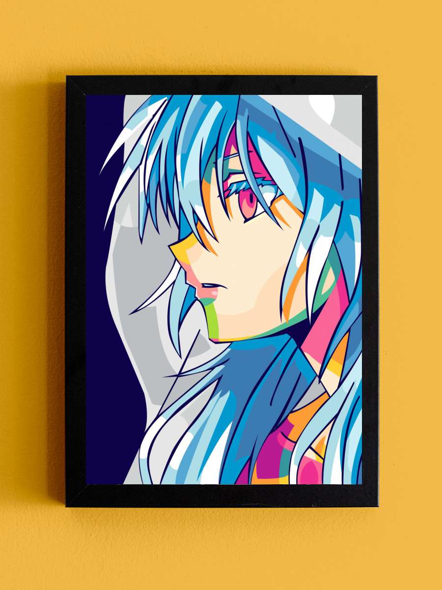 Rimuru Tempest pop art Anime Tablo Siyah Çerçeveli Yüksek Kalite Anime Duvar Poster Tablo - En İyi Fiyatlarla